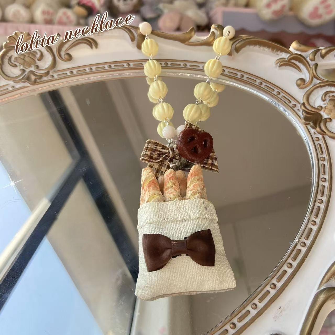 Kawaii Handmade Resin Lolita Necklace - image 3