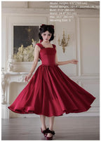 For Beloved - Classic Lolita Satin JSK Dress Set, Fishbone Waist - image 8