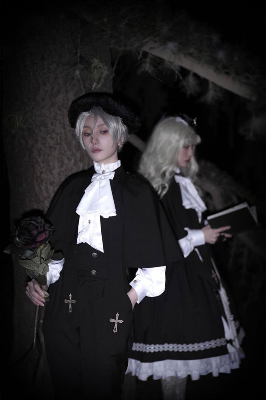 Holy Academy Gothic Prince Lolita Skirt Set - image 3