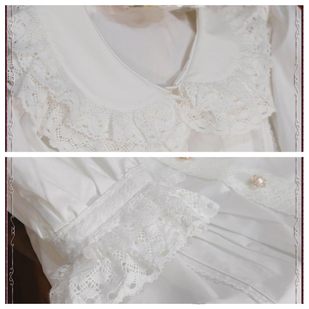 Antique Doll - Kawaii Cotton Lolita Blouse - image 8