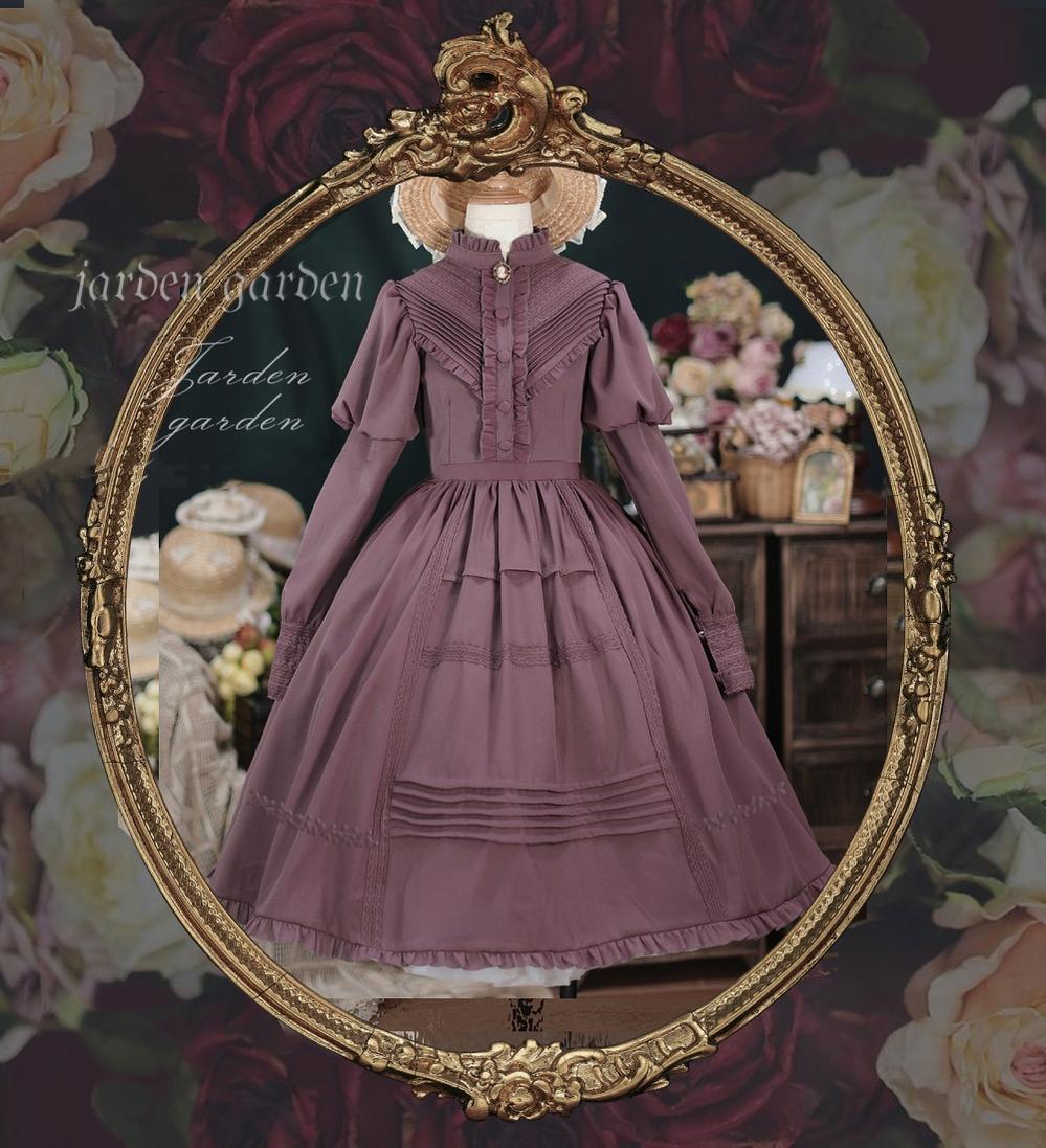 The Black Forest - Classic Lolita Stand Collar Dress OP - image 8