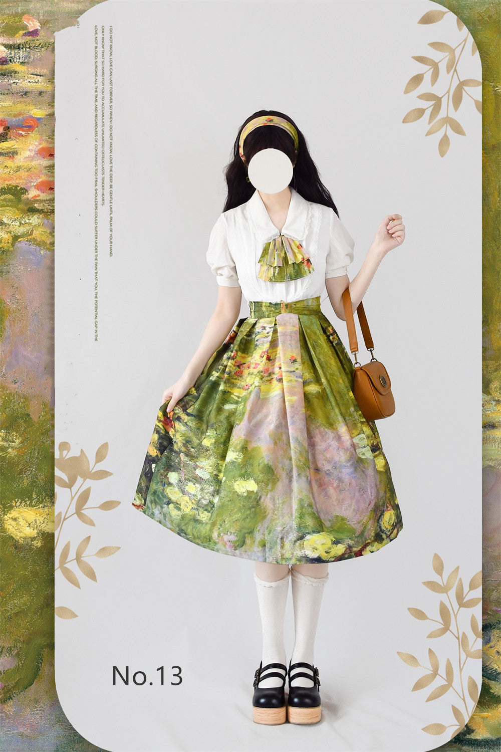 Monet Oil Painting - Retro Classic Lolita SK - image 14