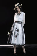Lily - Printed & Embroidered Gothic Lolita Skirt - image 1