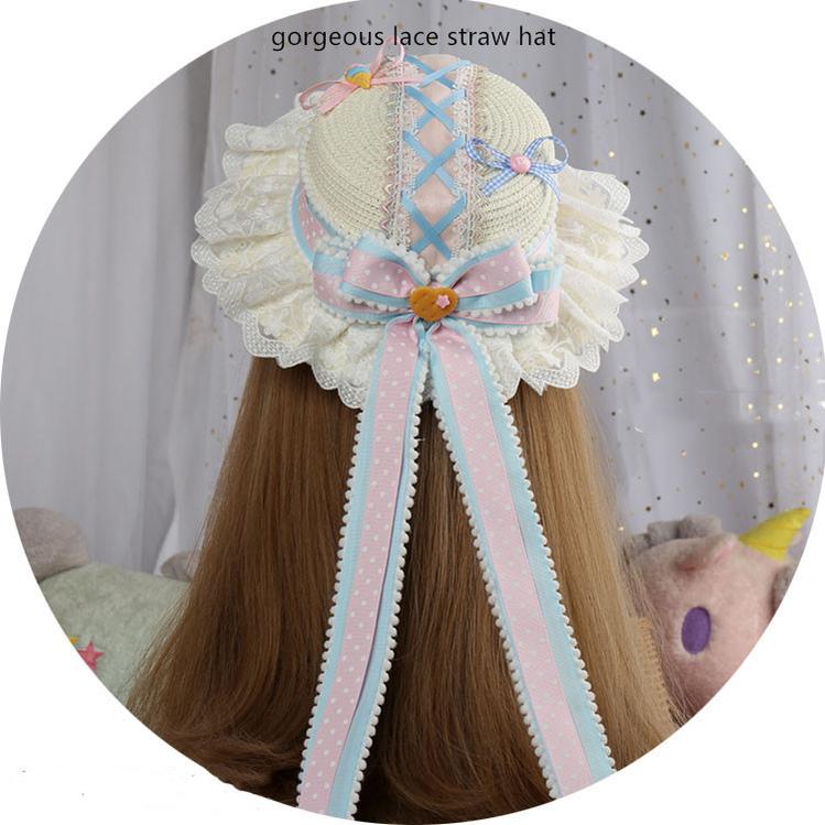 Pink and Blue Sweet Lolita Bow Headwear - image 24