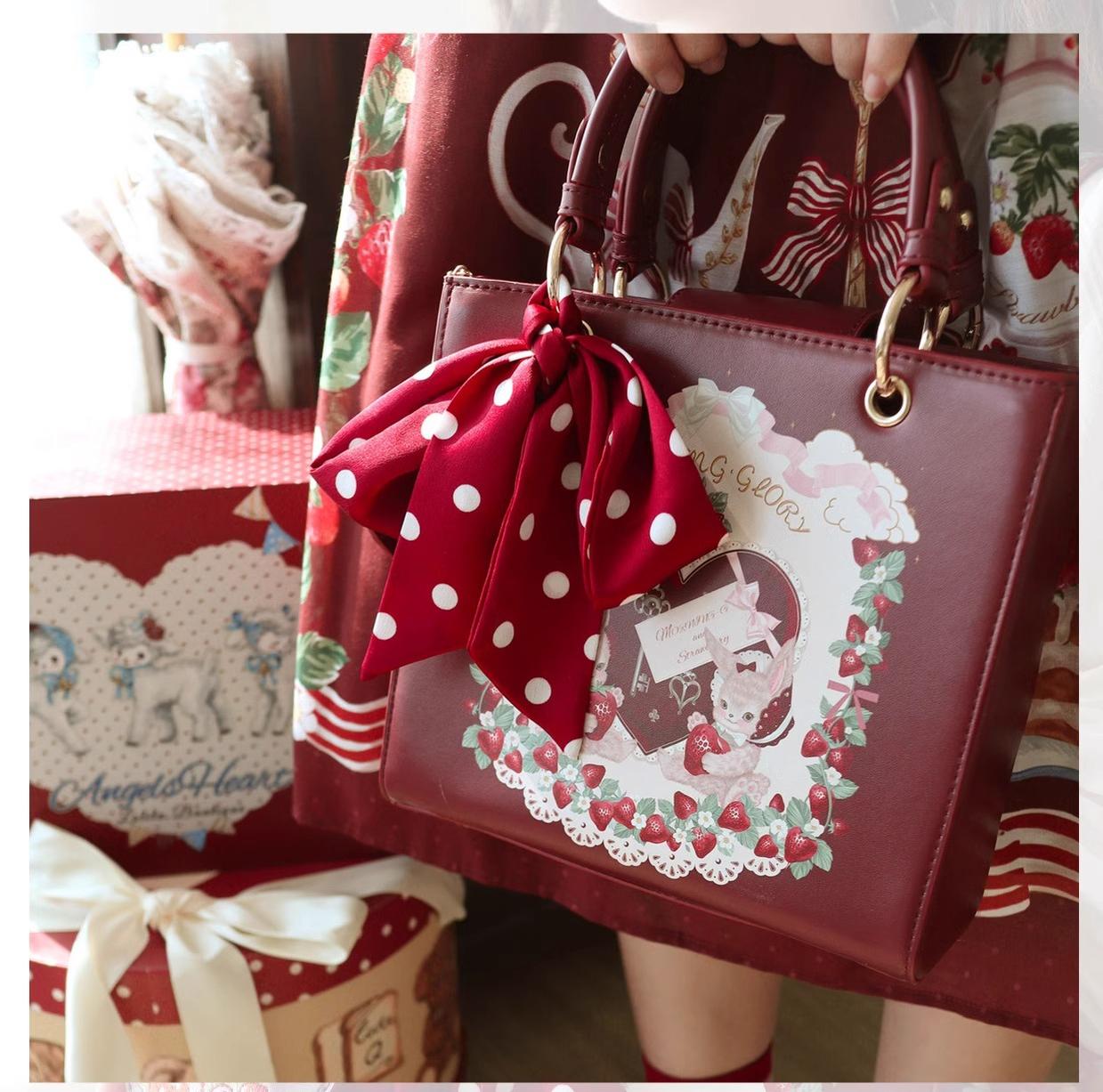 Retro Lolita Handbag PU Square Wedding Bag - image 19