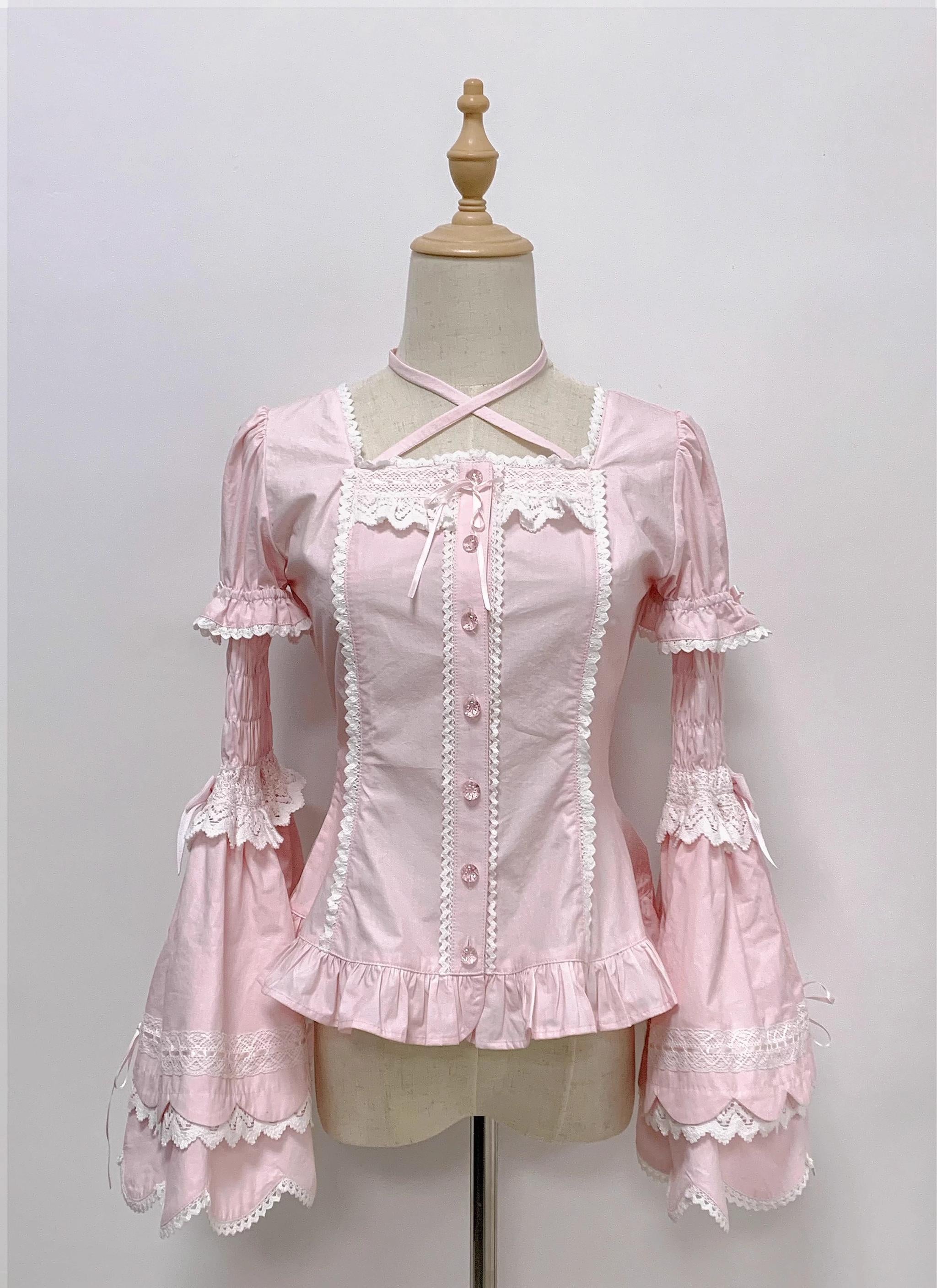 Haruhime Momoko - Cotton Old School Lolita Blouse Collection - image 1