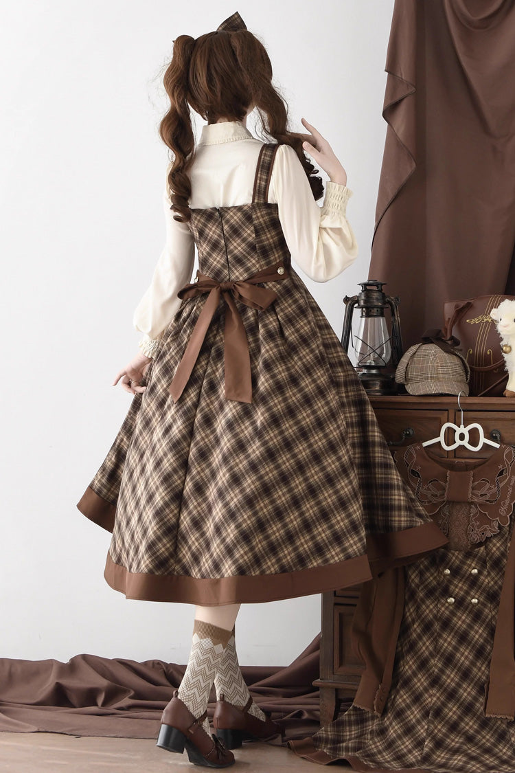 Broken Pocket Watch - Classic Lolita JSK Dress & Cape - image 2