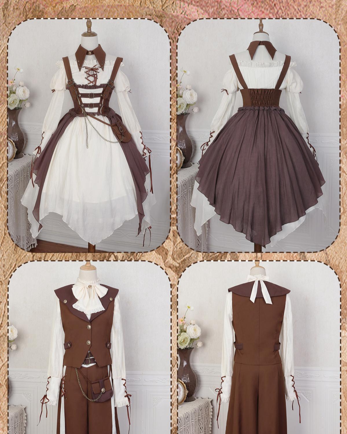Pirate Guide - Vintage Lolita Suit Vest JSK Dress - image 21