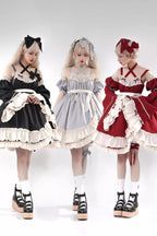 Monet Estate Sweet Lolita JSK Dress in Grey - image 12