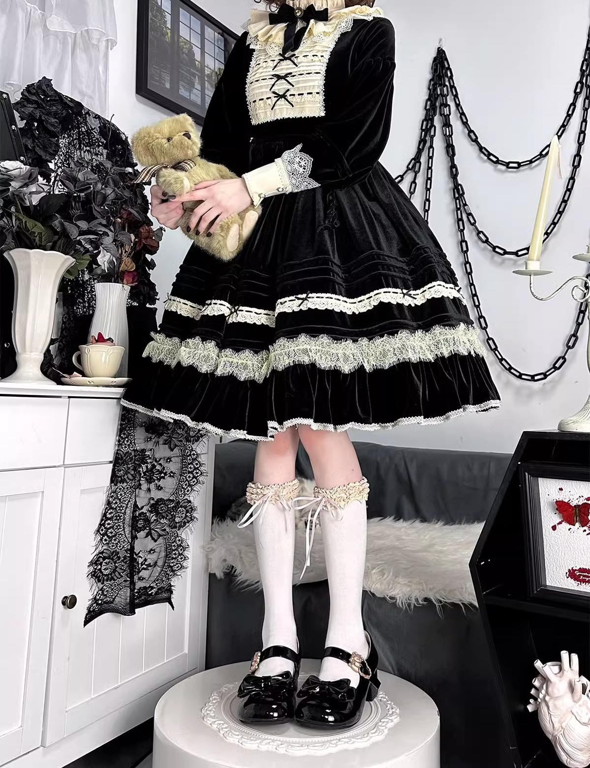 Hug Bear - Sweet Lolita Heel Shoes Bear Metal Buckle Bow Shoes - image 38