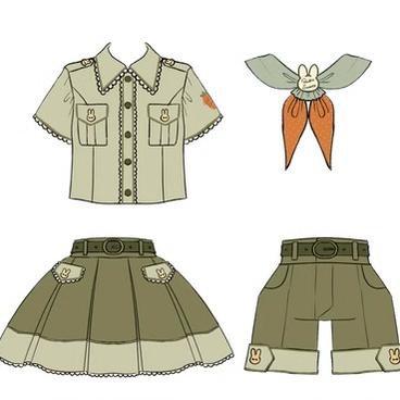 Bunny Trip - Green Ouji Lolita Suit Collection - image 17