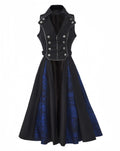 Timeless Silence Mystery - Sleeveless Ouji Lolita Vest Coat, High-Low Hem - image 1