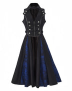 Timeless Silence Mystery - Sleeveless Ouji Lolita Vest Coat, High-Low Hem - image 1