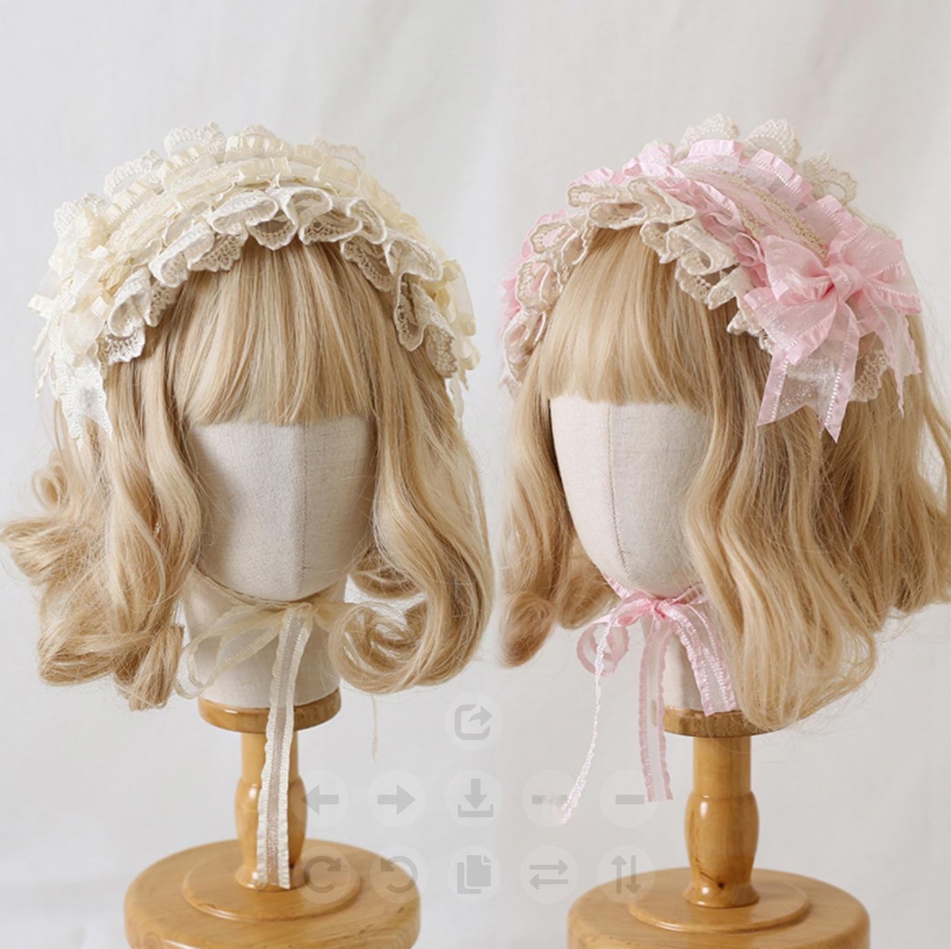 Mood Limited - Elegant Lolita Headdress Bow Lace KC - image 2