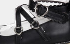 Princess Lolita Platform Shoes, Wood Grain Sole - image 6