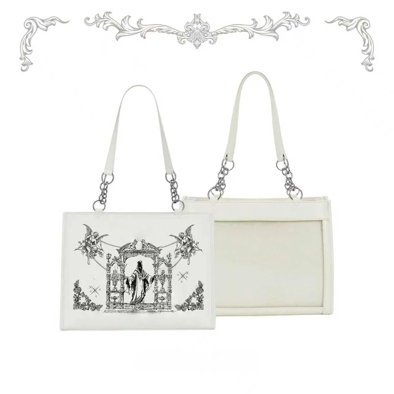 Sacred Oath - Large Printed Gothic Ita Shoulder Bag - image 20