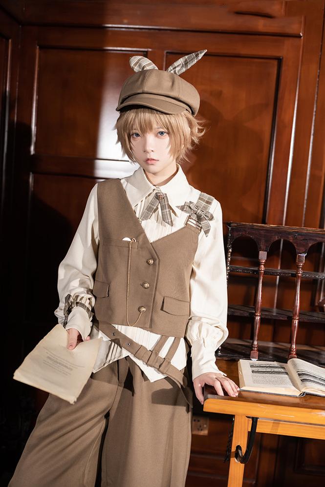 Secret Morning Post Coffee Retro Ouji Vest Set - image 10