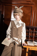 Secret Morning Post Coffee Retro Ouji Vest Set - image 10