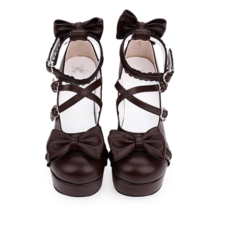 Sweet Lolita Heels Shoes Princess Tea Party Low Cut Shoes - image 15