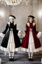 Letters and Poems · Nutcracker Box - Long Sleeves Ruffled Open-Front Bow Lace-Up Gothic Lolita Dress - image 3
