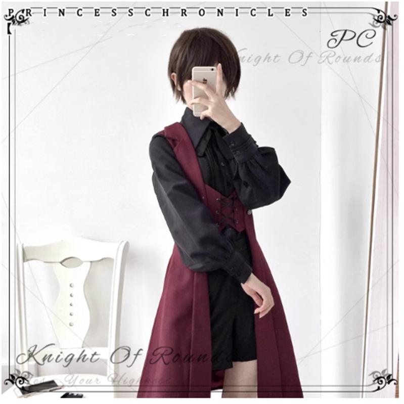 The Night Prelude Medieval Ouji Lolita Long Vest - image 9