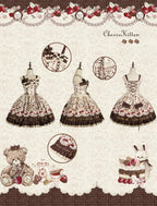 Cookie Treasure Box - Sweet Lolita Dessert Printed JSK Dress with Ribbon Bows - image 6