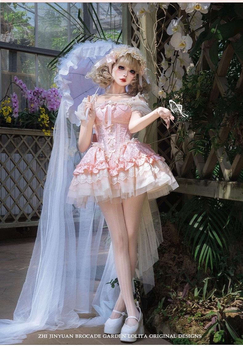 Fleeting Dreams - Ballet Sweet Lolita Mini JSK and Choker and Accessories - image 3