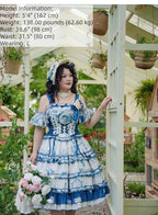 Mulberry Poetry Collection - Plus Size Lolita Printed Top & Skirt Set with Embroidery - image 4