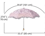 Foldable Princess Lolita Sequin Sun Parasol - image 7