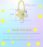 Cute Lolita Bag Cartoon Stars Yellow Plush Bag - image 6
