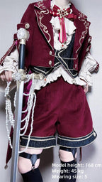 Heir - Military Ouji Lolita Blouse, Coat & Shorts Set - image 10