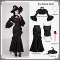 Twilight Witch-Inspired Black Gothic Lolita Skirt Set - image 35