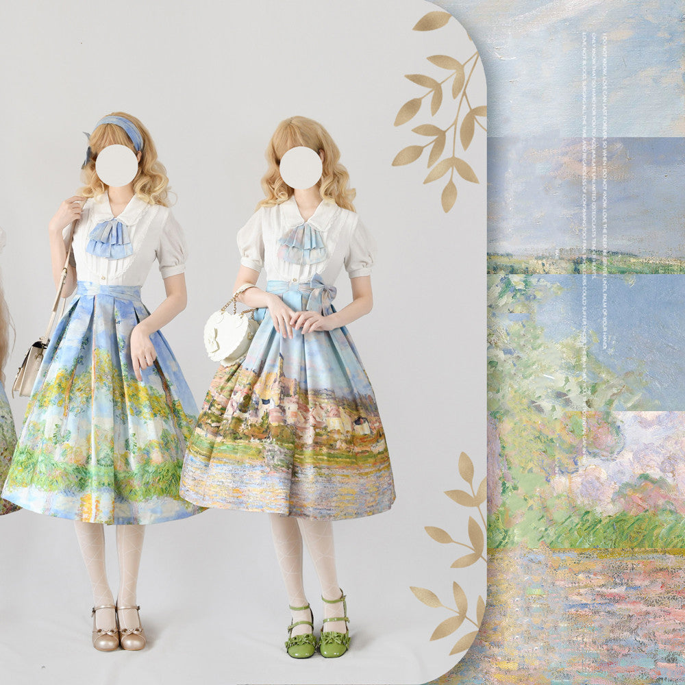 Monet Oil Painting - Retro Classic Lolita SK - image 3