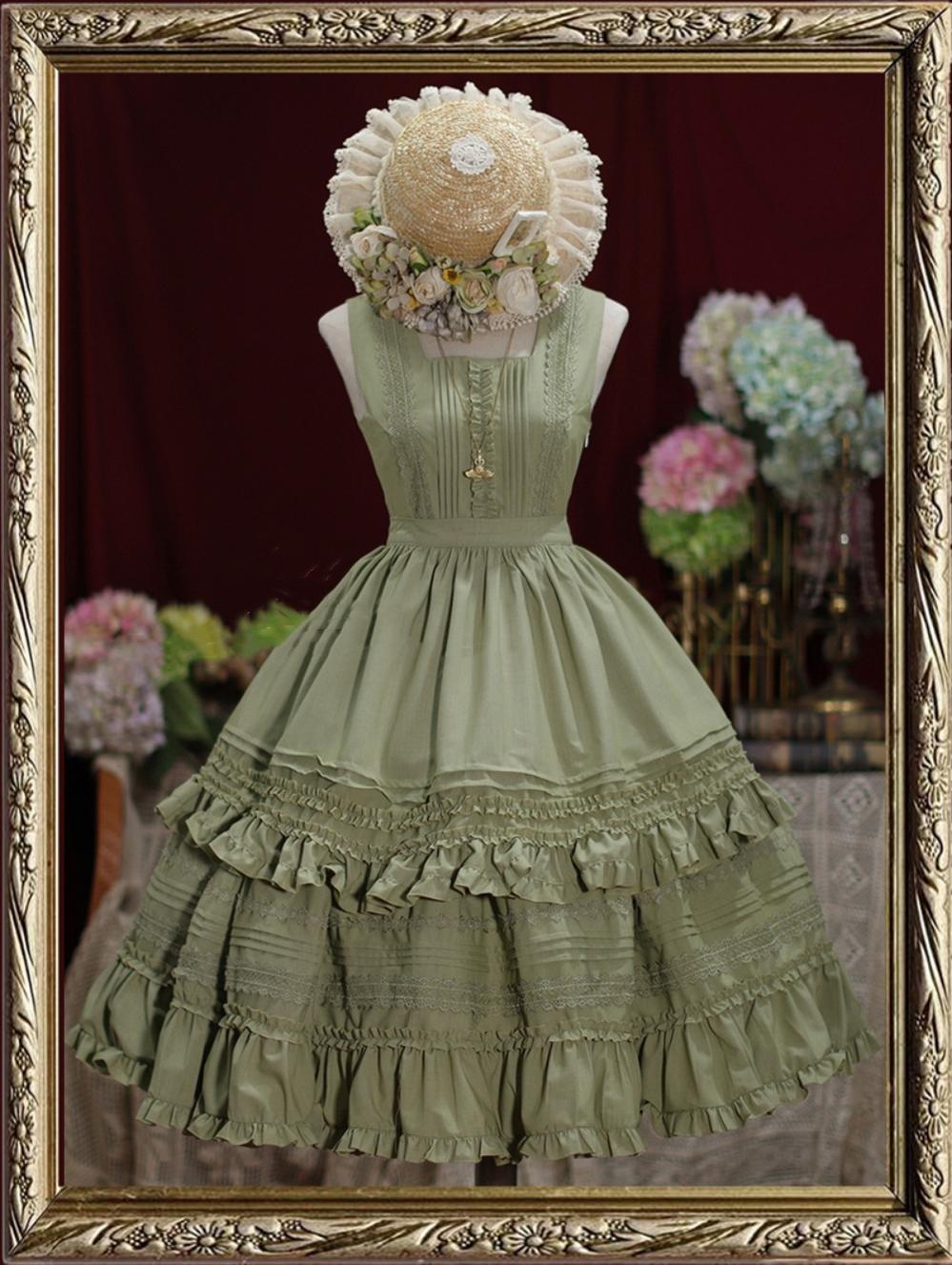 Nocturne Reminiscence - Elegant Lolita JSK Dress Multi-Wear Apron Dress Set - image 50