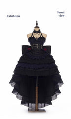 Ismailia - Gothic Lolita JSK Dress, Lace & Rose and Accessories - image 5
