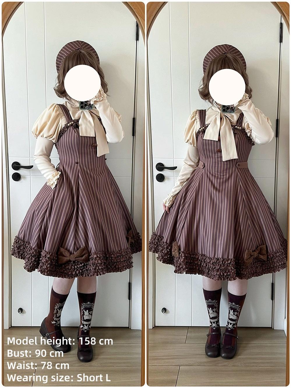 Classic Lolita JSK Customized Stripe Lolita Dress - image 29