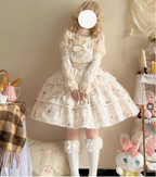 Plus Size Sweet Lolita Beige Jumper Dress - image 3