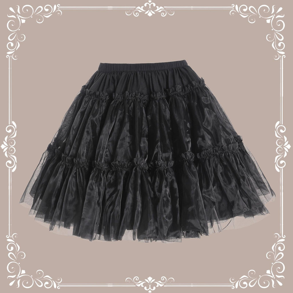 Plus Size Lolita Puffy Petticoat, 18" (45cm) Length, Cotton Lining - image 10