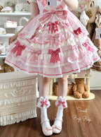 Bunny Ears Polka Dot Sweet Lolita Mid-Calf Socks - image 3