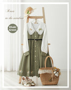 Window Rose - Classic Embroidered Front-Button OP Dress - image 26