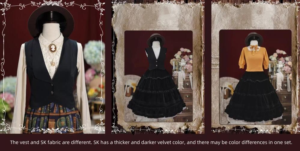 Old Love Songs - Lolita Elegant Vintage SK and Waistcoat - image 10