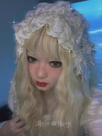 Rose Thorn Angel Wings Embroidered Elegant Lolita Headband - image 5