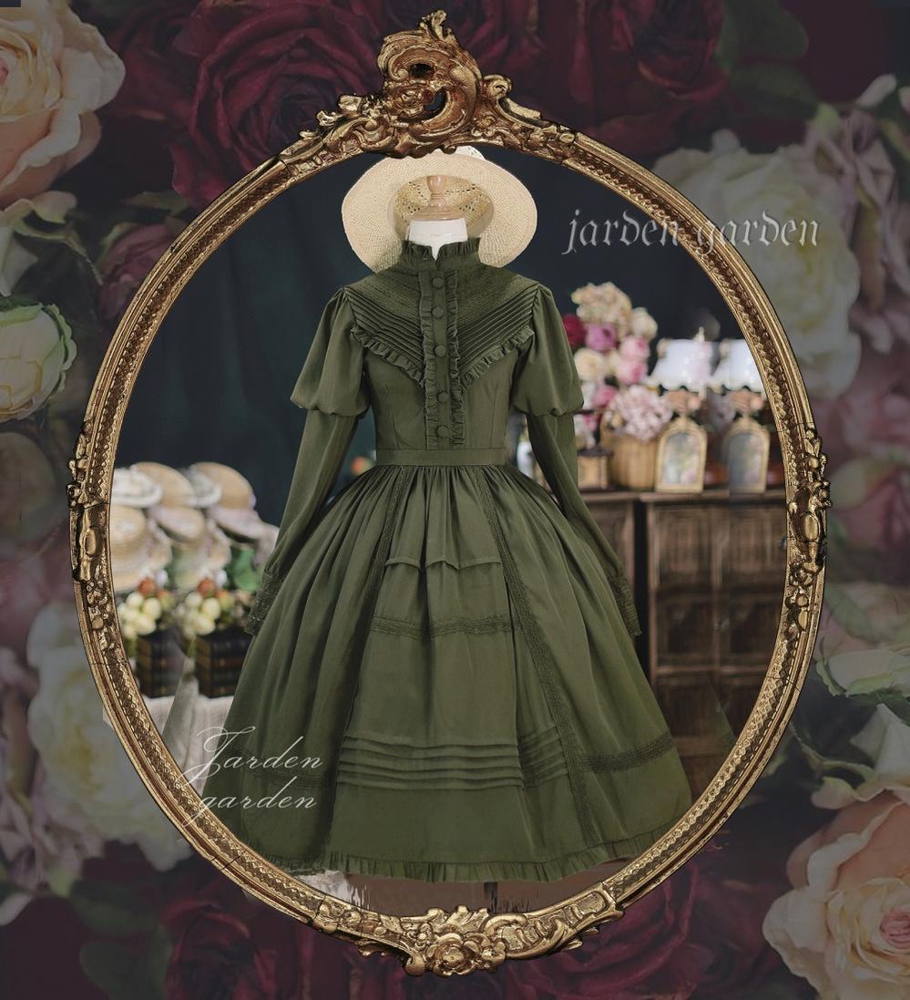 The Black Forest - Classic Lolita Stand Collar Dress OP - image 1