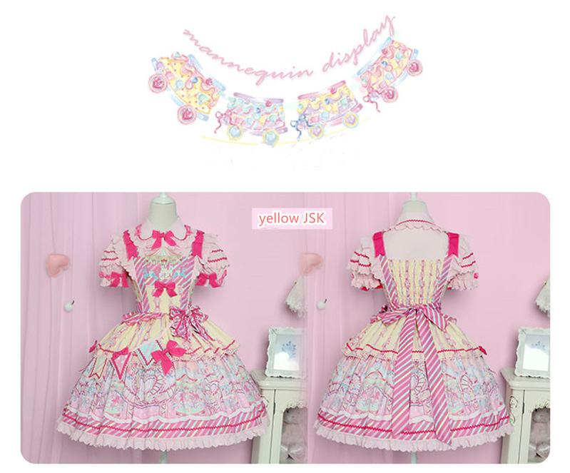Candy Park Sweet Lolita Print Jumper Dress and Accessories - image 32