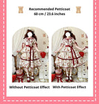 The Bear's Strawberry Field - Daily Lolita OP Dress With Petal Collar & Bear Strawberry Print and Accessories - image 18