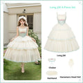 Sea Salt Soda - Classic Lolita Adjustable Corset JSK Dress, Tiered Tulle Hem - image 37