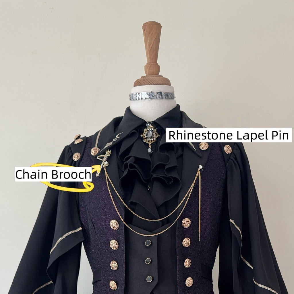 Fallen Moon Code - Retro Military Lolita Vest, Skirt and Pants Collection - image 17