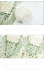 Unfailing - Classic Lolita Bow Jacquard Corset JSK Dress - image 7