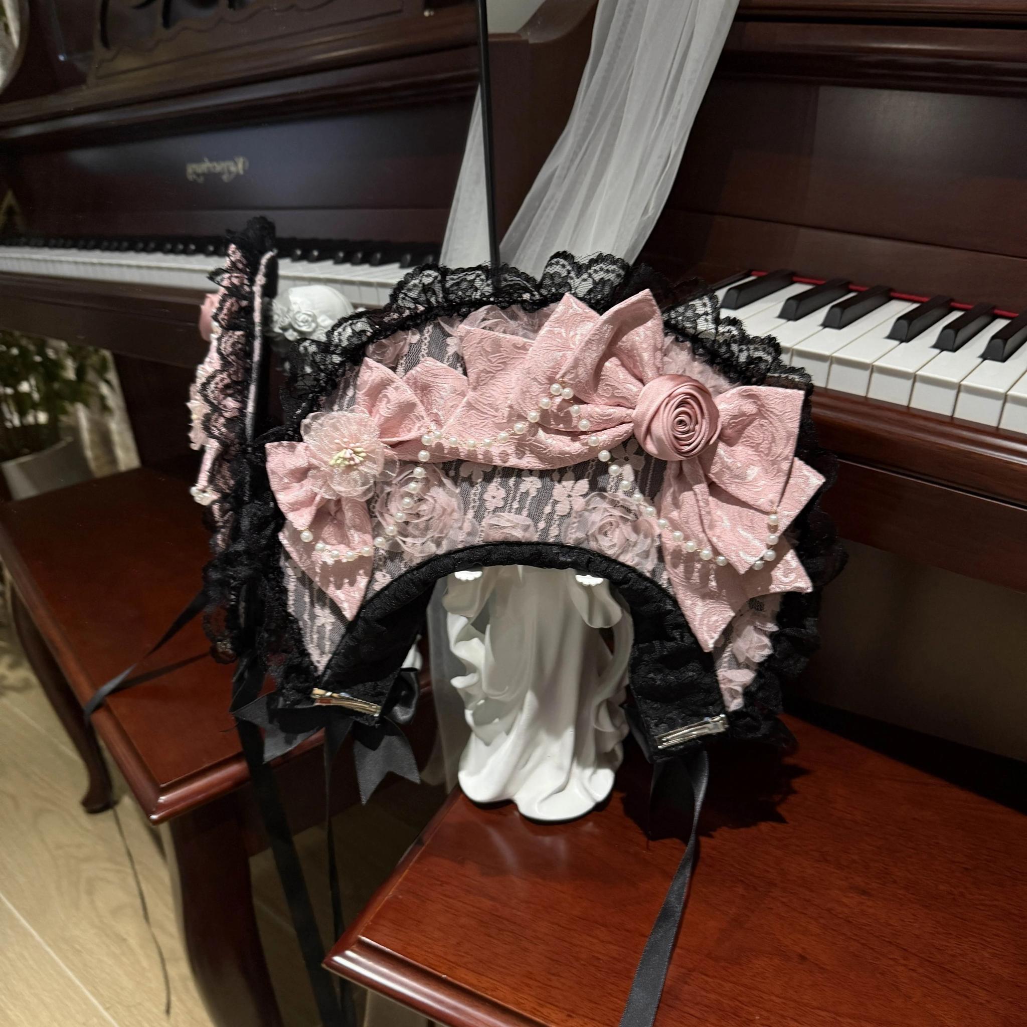 Rose Princess - Halloween Gothic Lolita JSK, Sheer Rose Dress - image 20