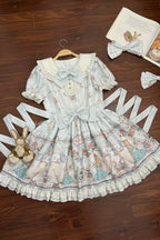 The Princess's Magical Diary - Sweet Lolita OP Dress in Light Blue - image 3